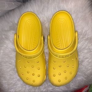 yellow crocs
